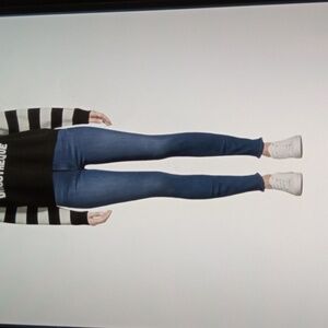 Mother The Looker Dye Stone Blue Wash Skinny Low Rise Womens 26